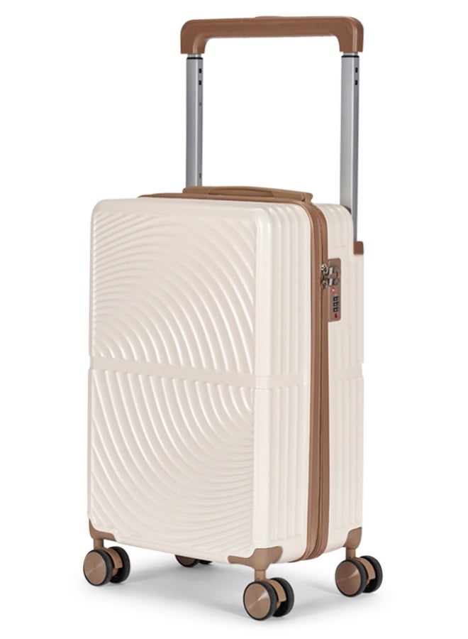 LIMRA Travel Bags From Limra Made Of PC , Consisting of Two Pieces , Size 20"-24" Inches, Beige/Gold Color - Image 4
